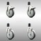 Service Caster 5 Inch 316SS Thermoplastic Rubber Swivel 1-7/8 Inch Stem Caster Lock Brake, 2PK SCC-SS316TTLEX20S514-TPRB-2-S-2-178 - alternate 1